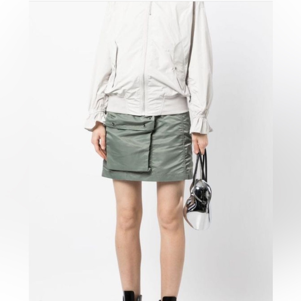 Studio Tomboy X Nylon Cargo Mini Skirt High Rise Drawstring Waist NWT Size XS